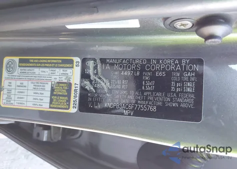 2015 Kia Sportage Lx from USA, damaged, VIN KNDPB3AC6F7755768